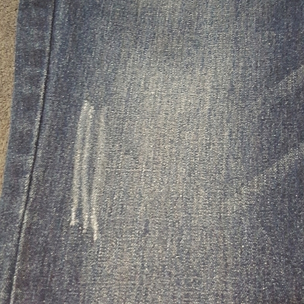 Red Rivet Skinny Cropped Jeans - Picture 7 of 10